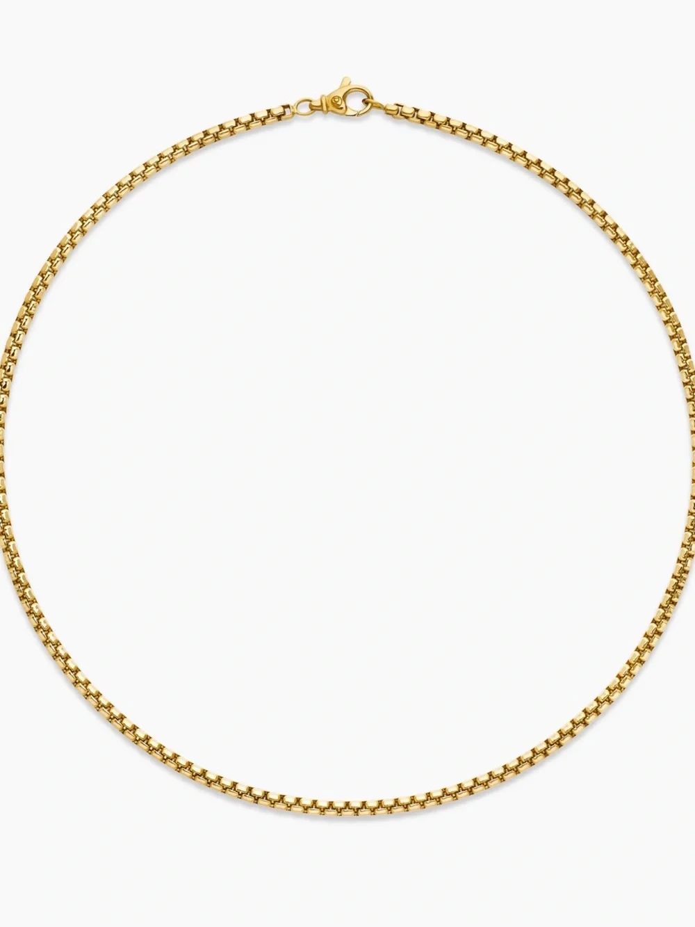 David Yurman Gold Box Chain Necklace -  Fashion Jewelry
